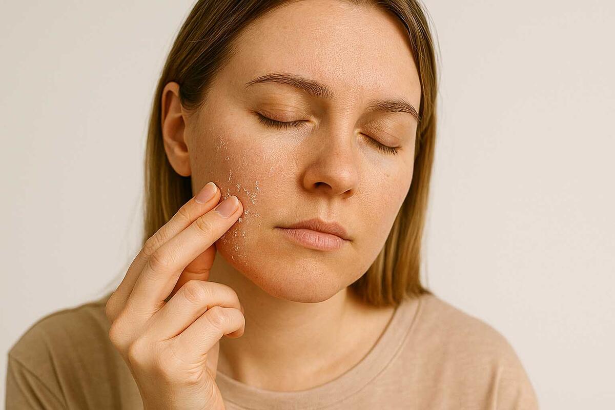 peeling skin